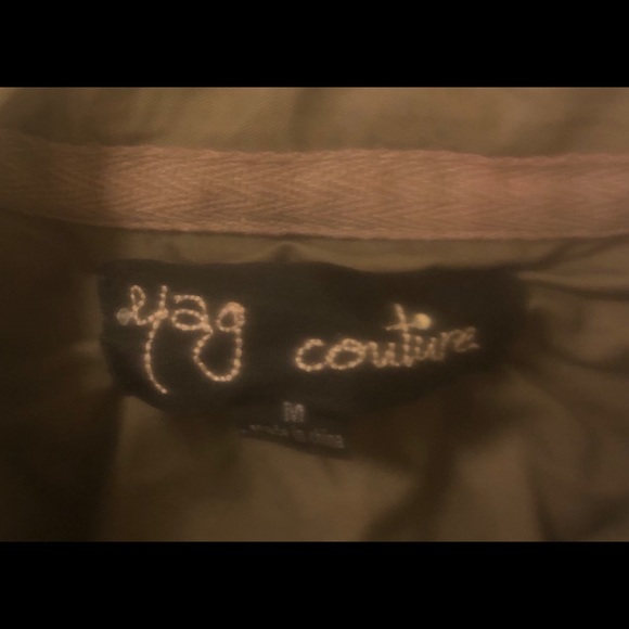 Green Military Style Short Jacket - Picture 4 of 4